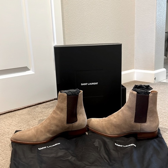 YSL Men Tan Boots 43 - Picture 1 of 4